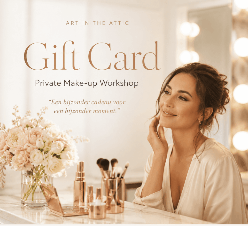giftcard, cadeaubon. makeup workshop, makeup sessie