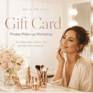 giftcard, cadeaubon. makeup workshop, makeup sessie