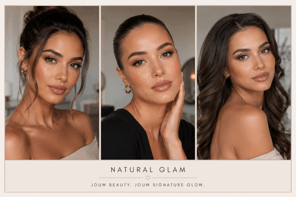 soft glam, nature makeup, bridal look.
