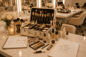 makeup kit voor de visagie opleiding