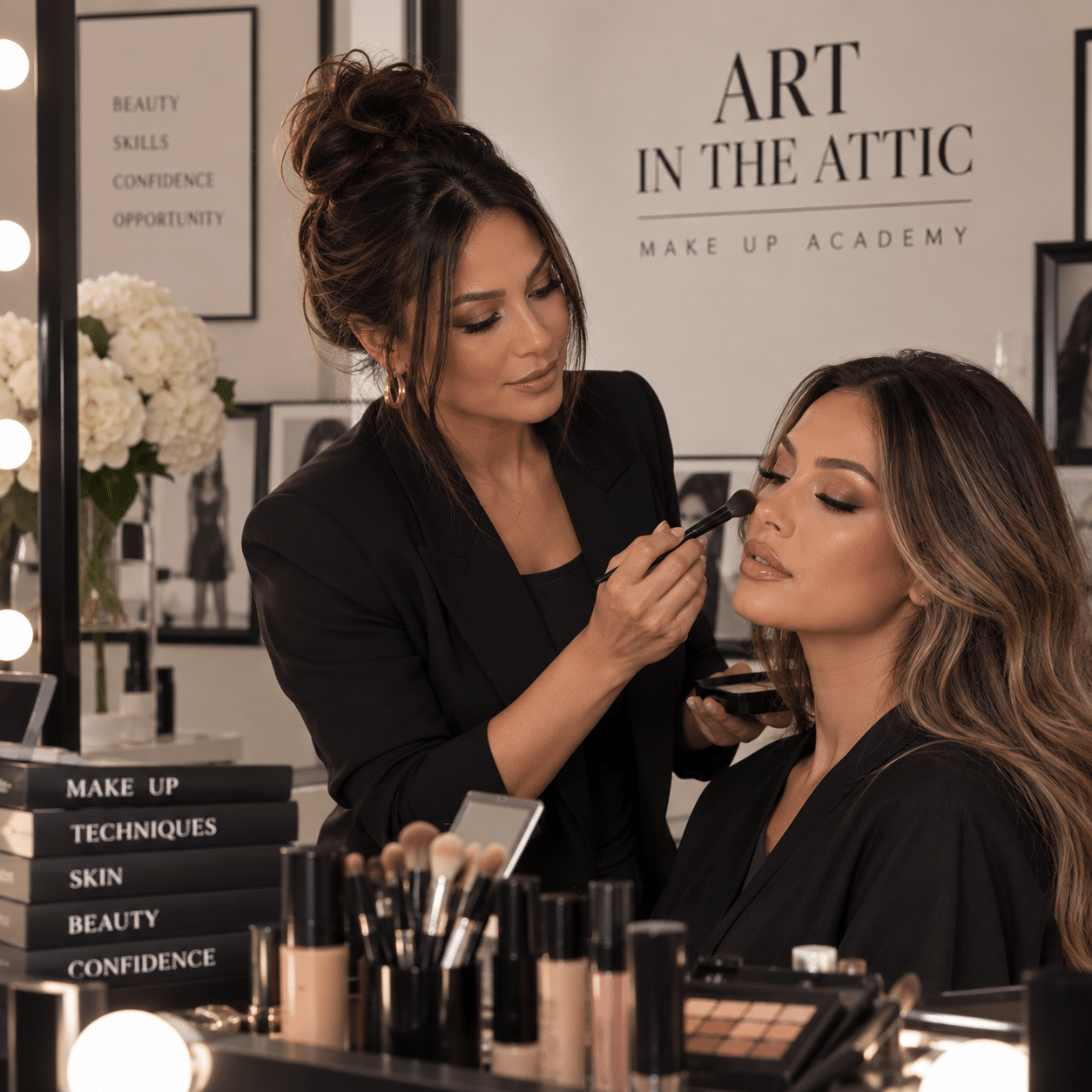 Privé visagiecursus en persoonlijke Make-up Artist training bij Art in the Attic in Apeldoorn